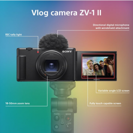 Sony ZV-1 II Kit obiectiv 18-50mm Aparat foto compact pentru Vlogging 4K [5]