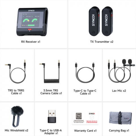 Synco G3 lavaliera Wireless dubla pentru streaming si vlogging [13]