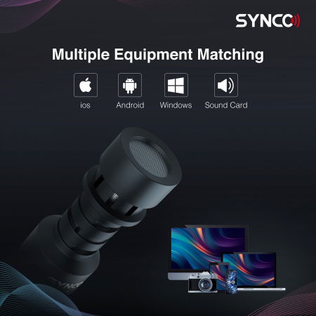 Synco MIC-M1S Microfon pentru camera si smartphone [4]