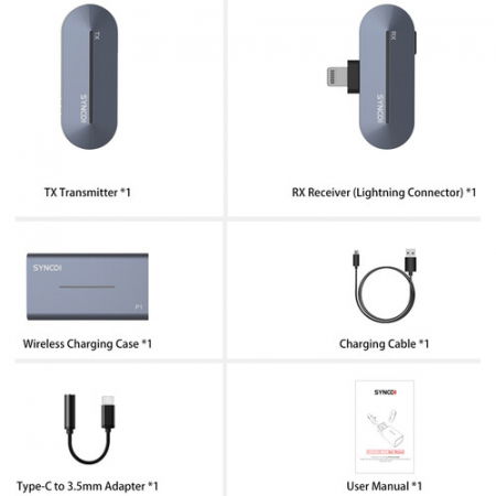 Synco P1L Lavaliera Wireless pentru smartphone si tableta iOS [6]