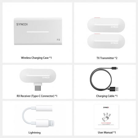 Synco P2L Lavaliera Dubla Wireless pentru iPhone [2]