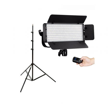 Tolifo Lampa Video LED 400 Bicolor cu stativ [0]