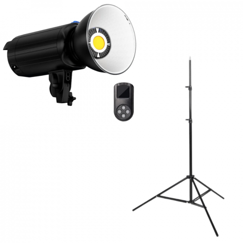 Lumini foto-video - Tolifo MT-200S Lampa foto-video Led 5600K 200W prindere Bowens cu stativ