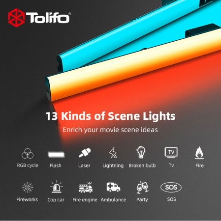Tolifo ST-20B LED Bicolor/RGB Tubular 55cm [8]