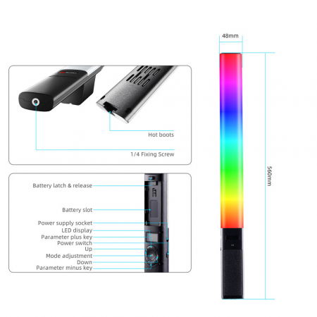 Tolifo ST-20B LED Bicolor/RGB Tubular 55cm [3]