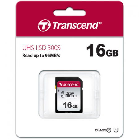 Transcend Silver 300S SD UHS-I U3 (V30) R95/W45 16GB [1]