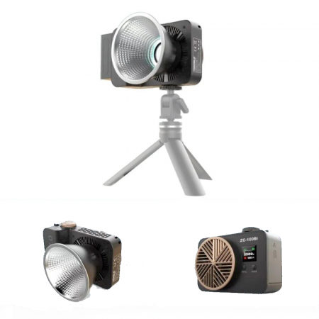 ZC-100 100W COB LED 2700K-7500K foto-video portabil cu alimentare NP [2]