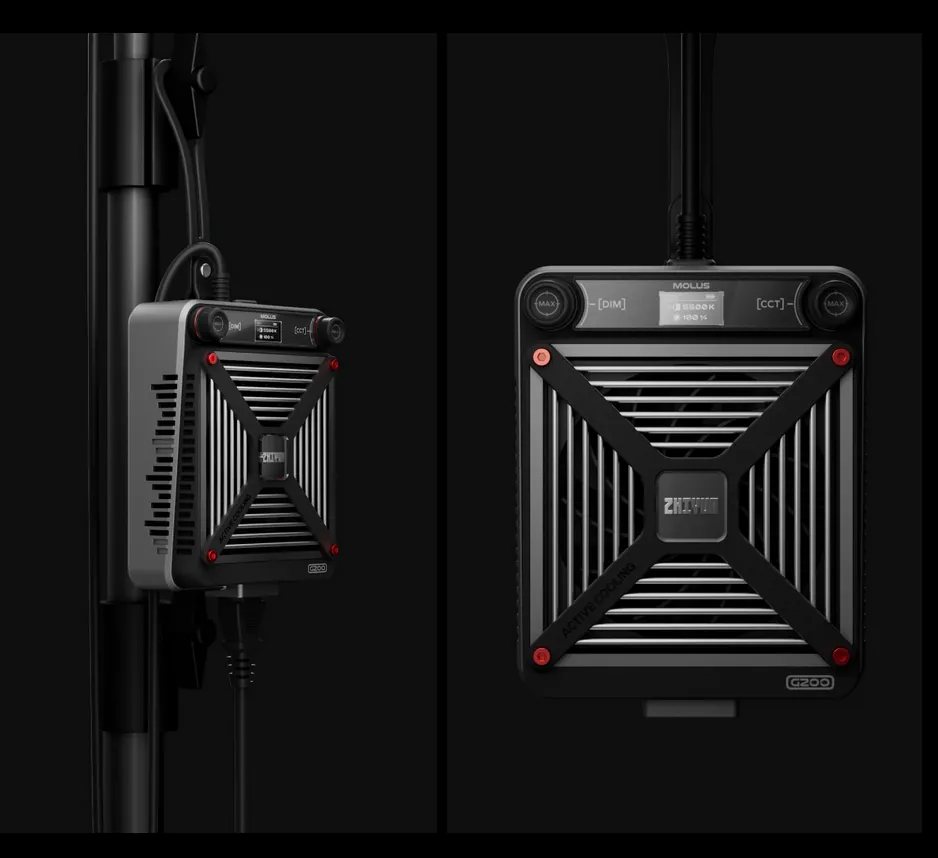 Zhiyun Molus G200 lampa LED Bi-Color Standardcu stativ [13]