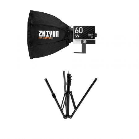 Lumini foto-video - Zhiyun Molus G60 LED 60W 2700-6500K Combo cu stativ