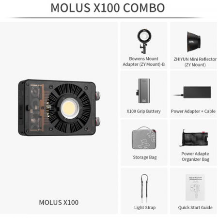 Zhiyun MOLUS X100 Bi-Color Combo LED portabil 100W [4]