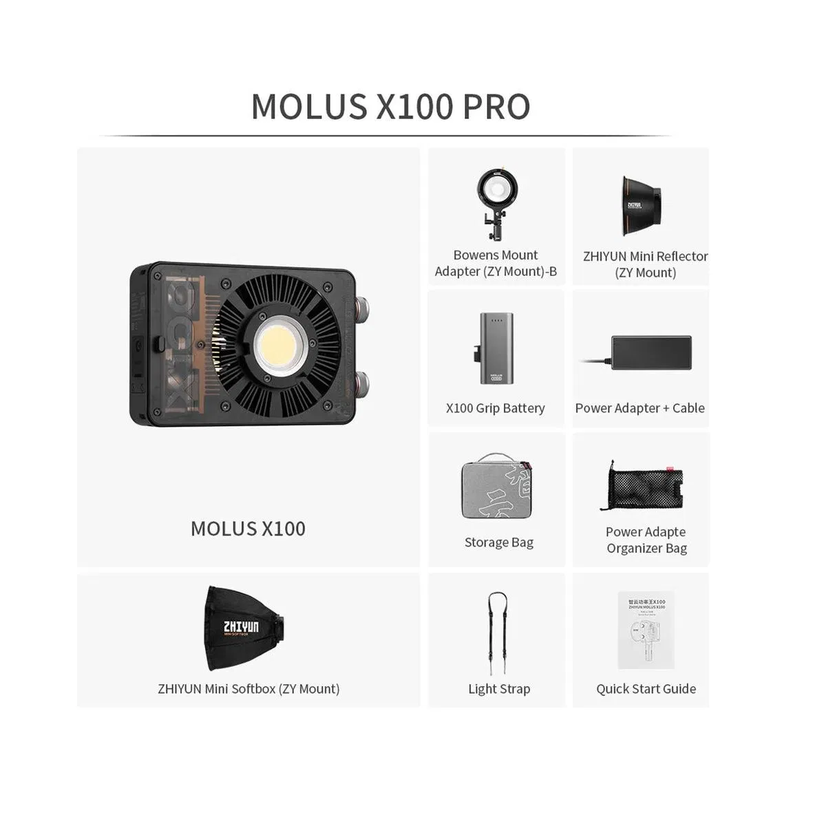 Zhiyun MOLUS X100 Bi-Color Pocket LED PRO [11]