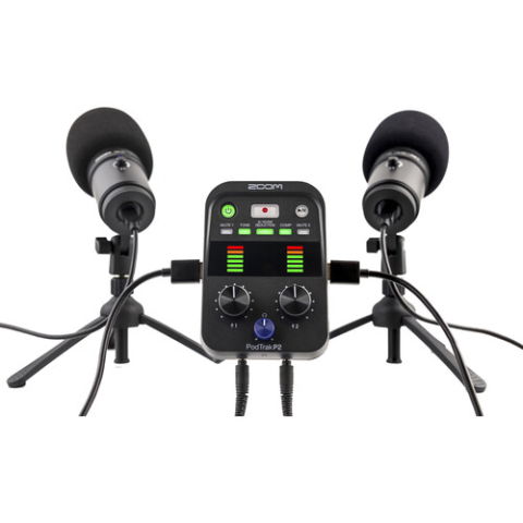Zoom PodTrak P2 recorder portabil cu doua intrari USB pentru podcast [8]