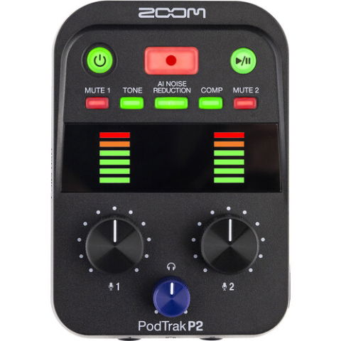 Zoom PodTrak P2 recorder portabil cu doua intrari USB pentru podcast [1]