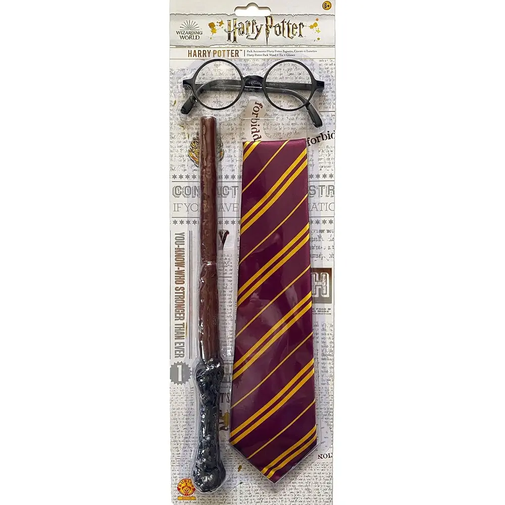 Accesorii Harry Potter - Bagheta, cravata & ochelari Rubies 6 ani+ [1]