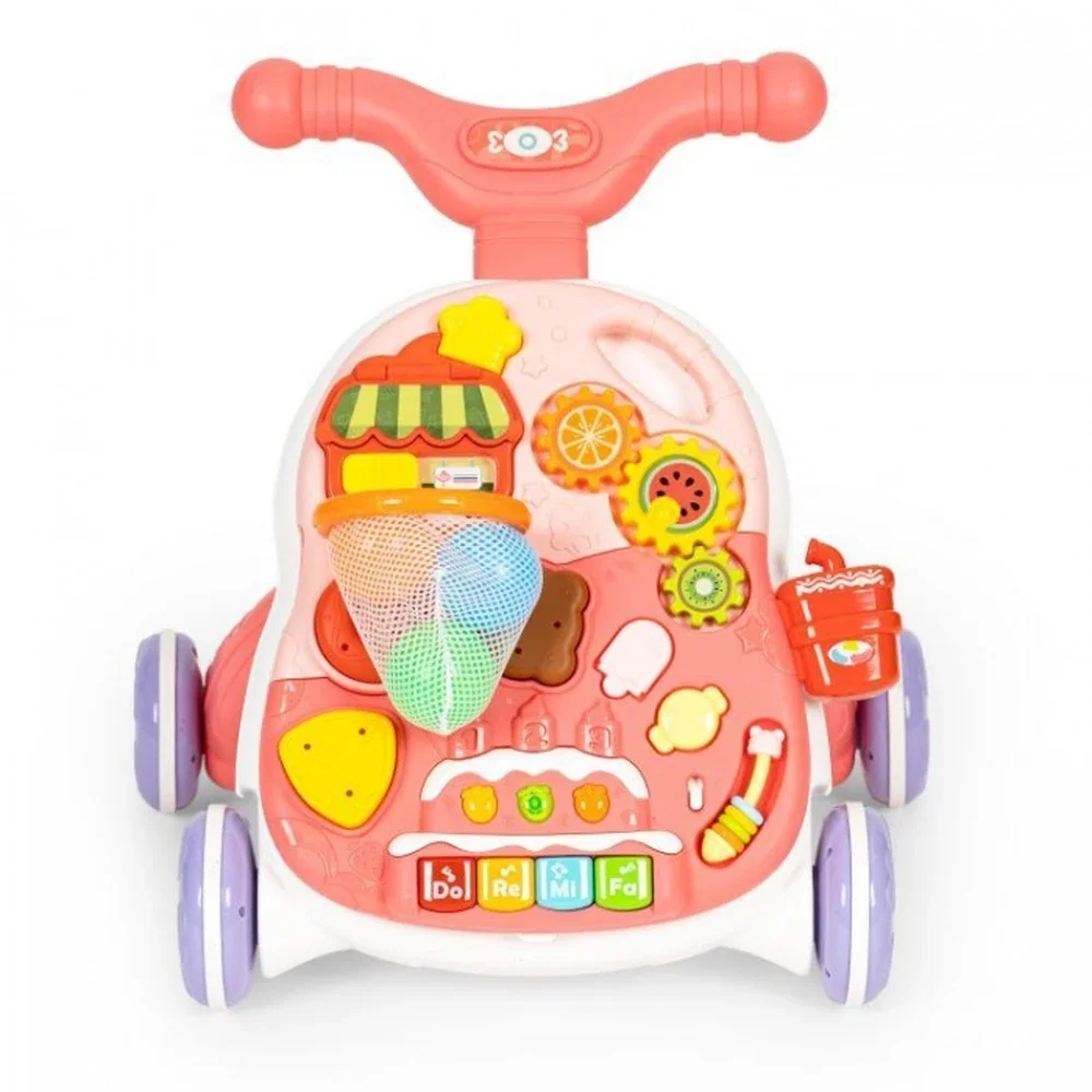 Antemergator educational 2 in 1 Huanger - Alb cu roz 12 luni+ [2]