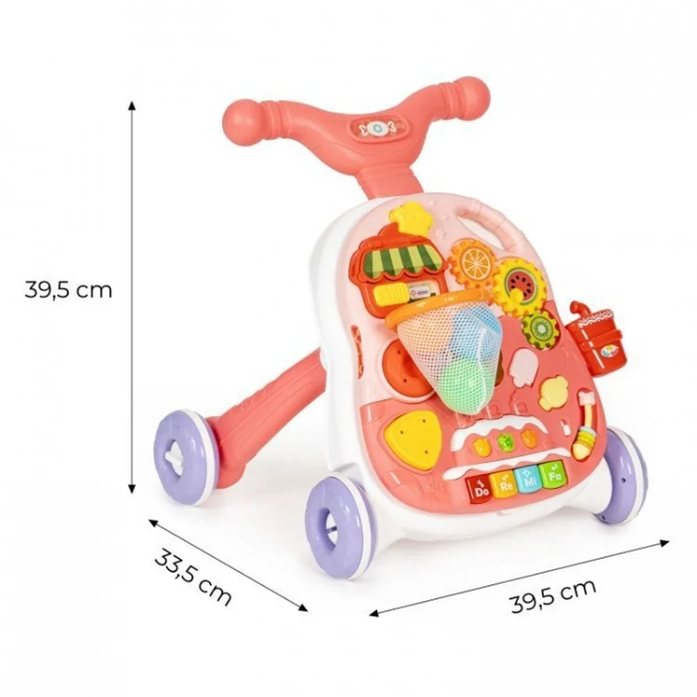 Antemergator educational 2 in 1 Huanger - Alb cu roz 12 luni+ [8]