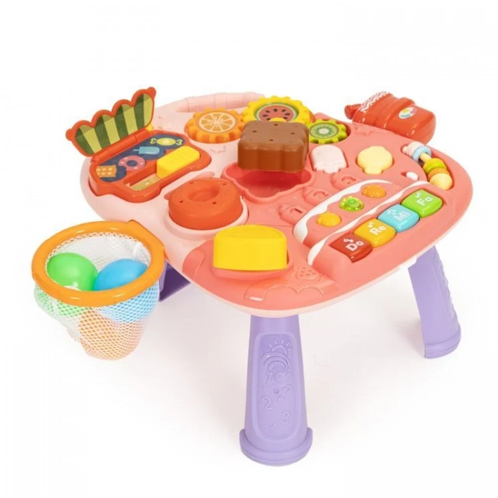 Antemergator educational 2 in 1 Huanger - Alb cu roz 12 luni+ [5]