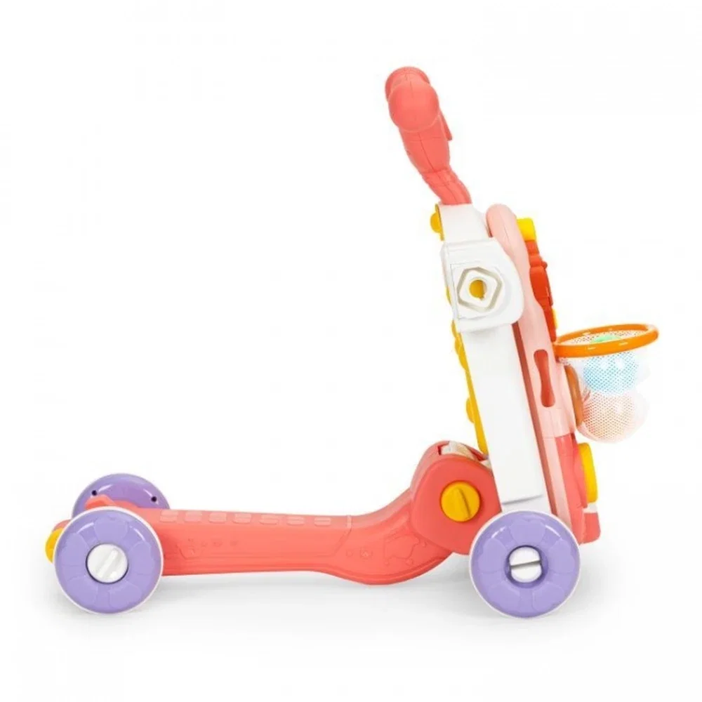 Antemergator educational 4 in 1 (antemergator, masuta, trotineta, bicicleta) Huanger - Roz 12 luni+ [7]