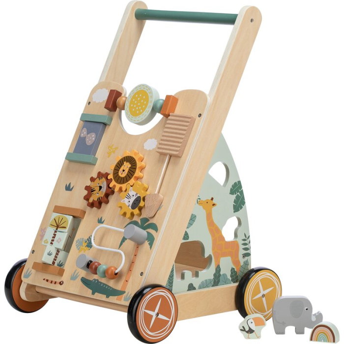 Antepremergator, Free2Play, My First Steps, Cu multiple activitati, Din lemn, 31.8x26.5x45.5 cm, Safari [2]