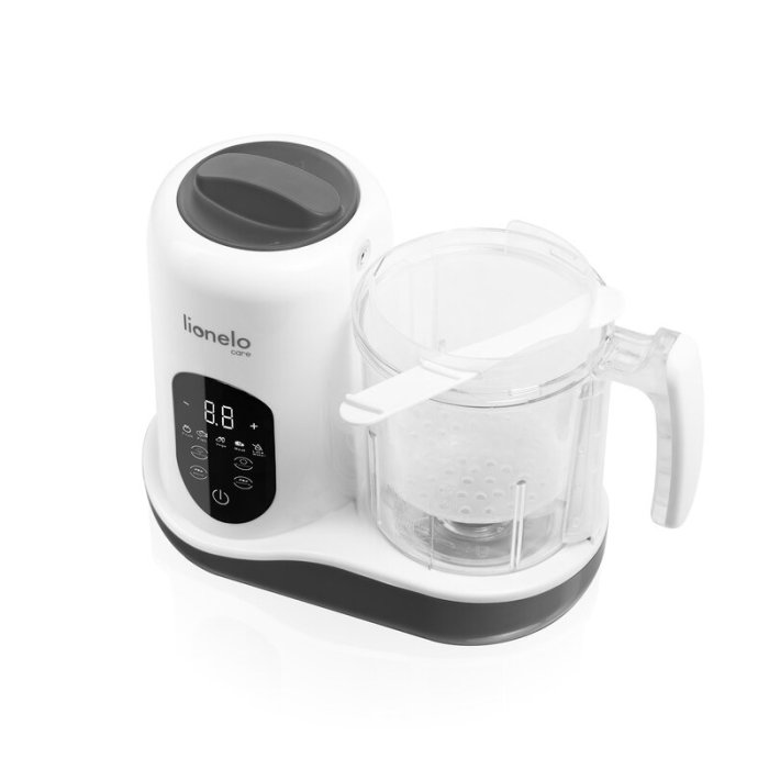 Aparat de gatit, Lionelo, BabyMenu, 5 in 1, Cu gatire la abur, dezghetare, amestecare, incalzire, sterilizare, Cu recipient din tritan, Alb [11]