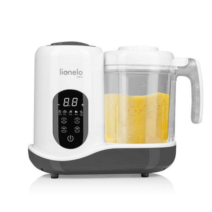 Aparat de gatit, Lionelo, BabyMenu, 5 in 1, Cu gatire la abur, dezghetare, amestecare, incalzire, sterilizare, Cu recipient din tritan, Alb [4]
