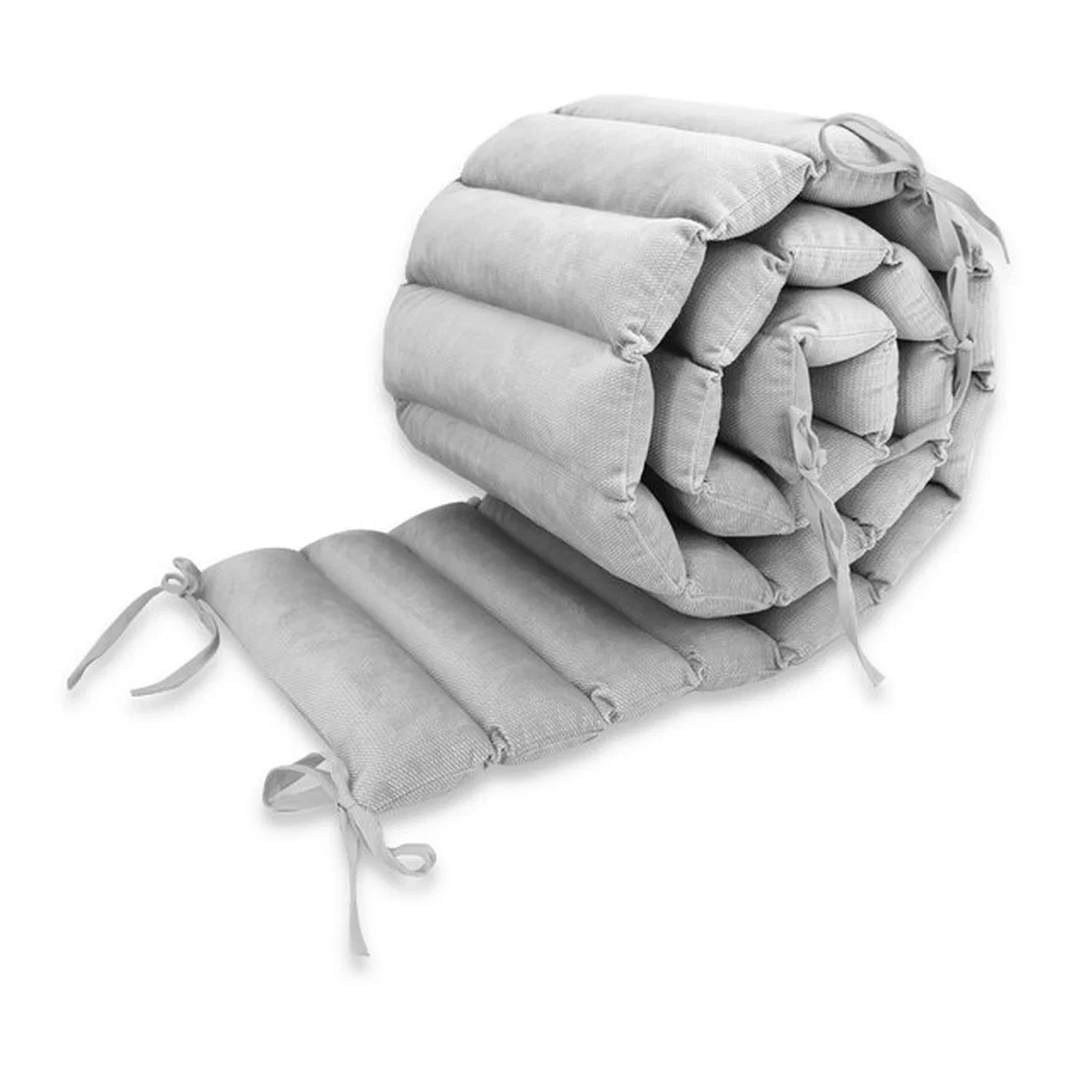 Aparatoare pentru patut, MimiNu, Tip panou, Lungime 180 cm, Din catifea, Grey 0 luni+ [1]