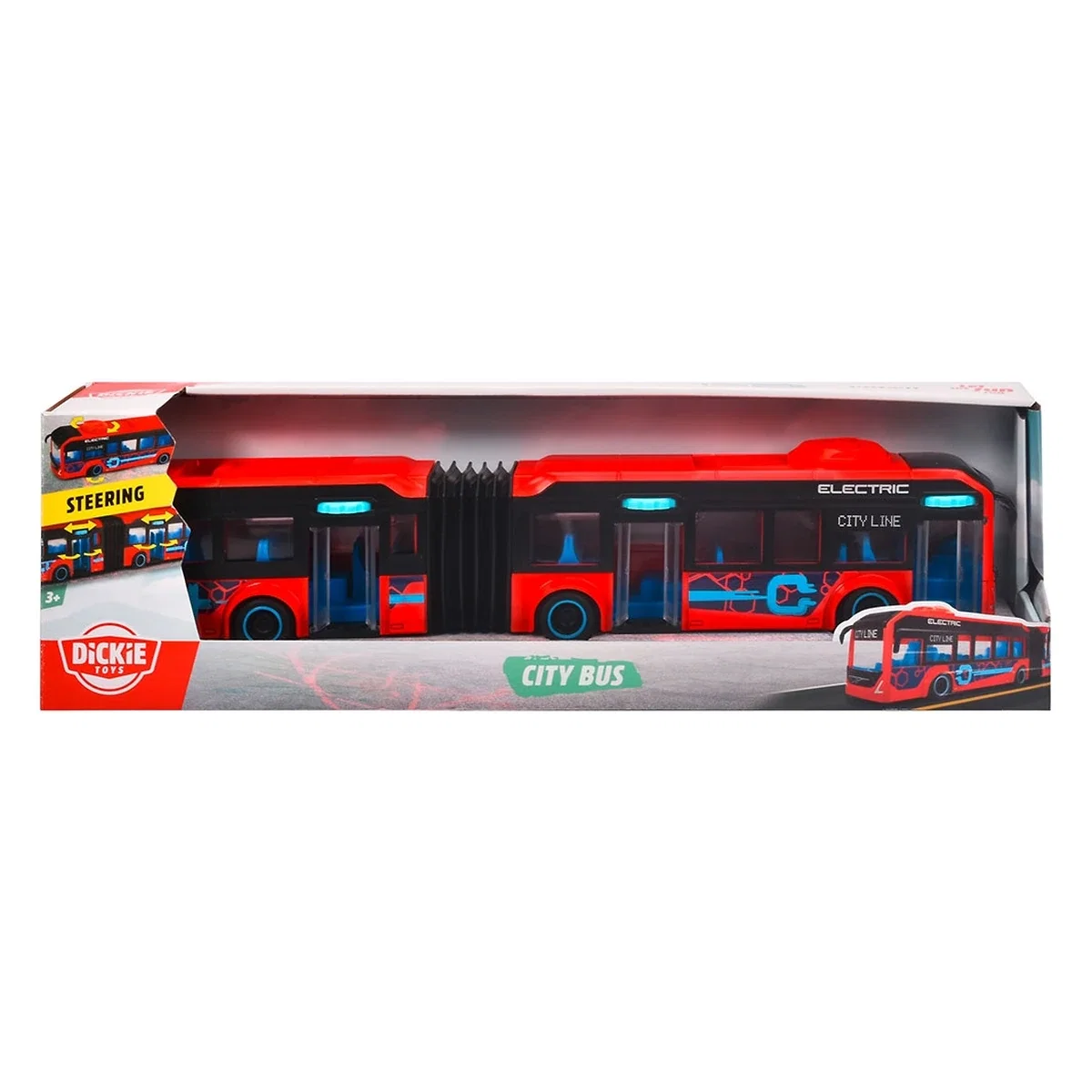 Autobuz jucarie Dickie Toys Volvo City Bus 40 cm - rosu 3 ani+ [13]