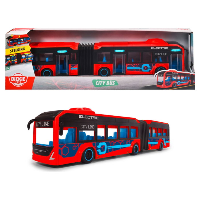 Autobuz jucarie Dickie Toys Volvo City Bus 40 cm - rosu 3 ani+ [12]