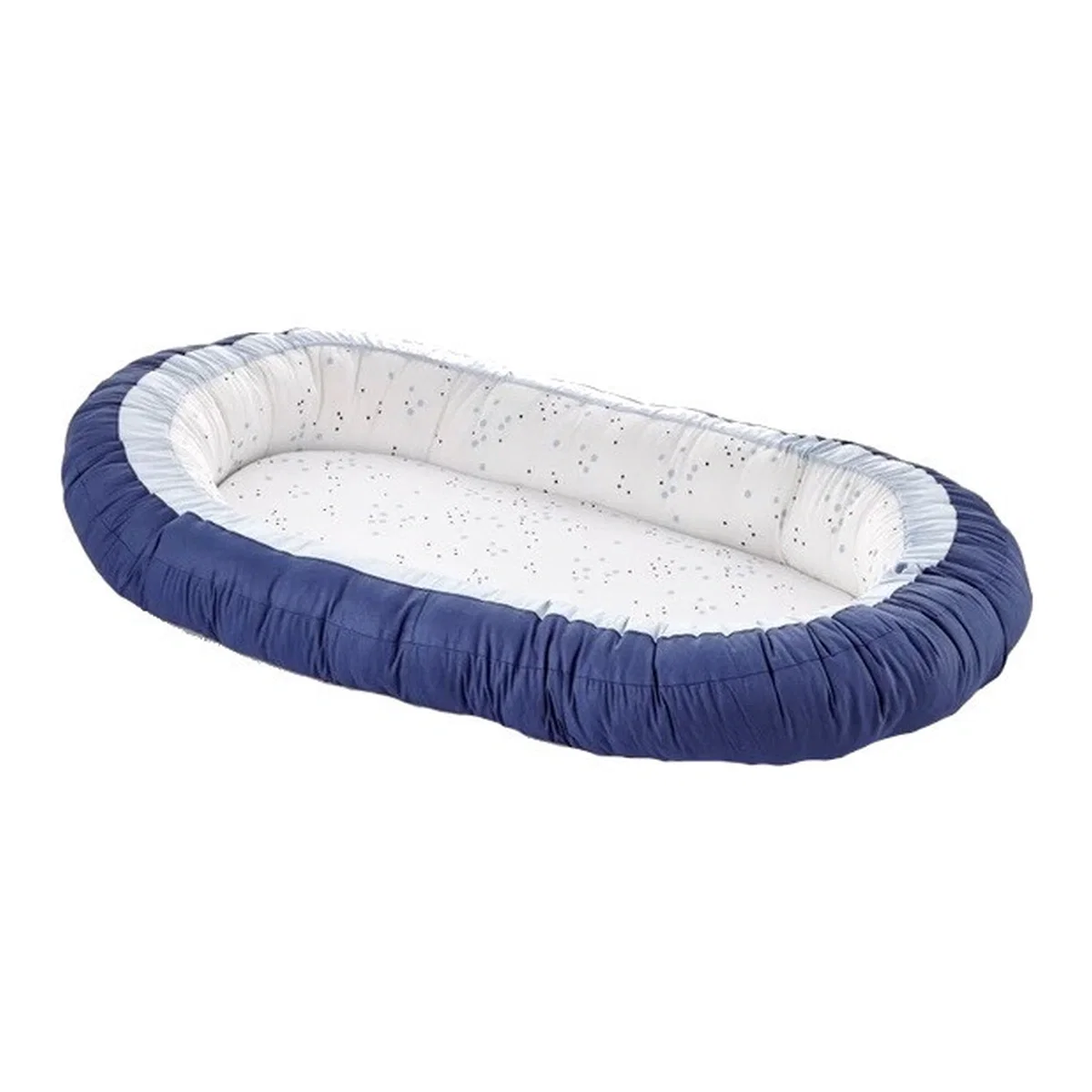 Babynest cu 2 fete BabyJem Luxury Between Parents, Bleu 0 luni + [1]