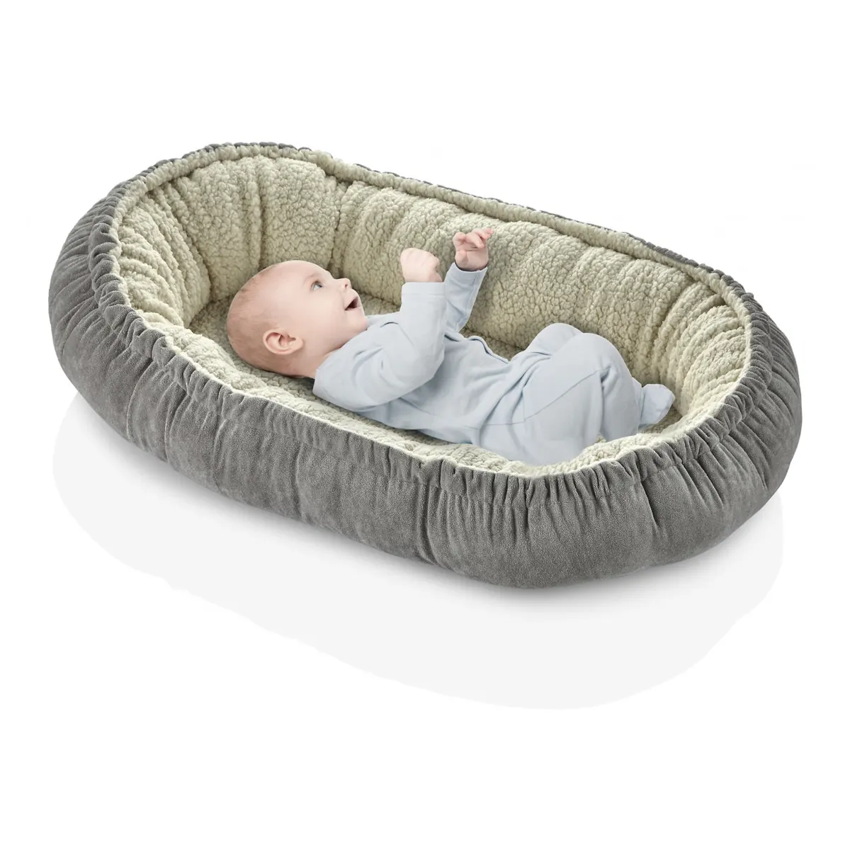 Babynest plusat BabyJem, Between Parents, Gri 0 luni + [2]