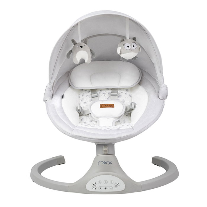 Balansoar electric MoMi Lami, Light Grey [2]