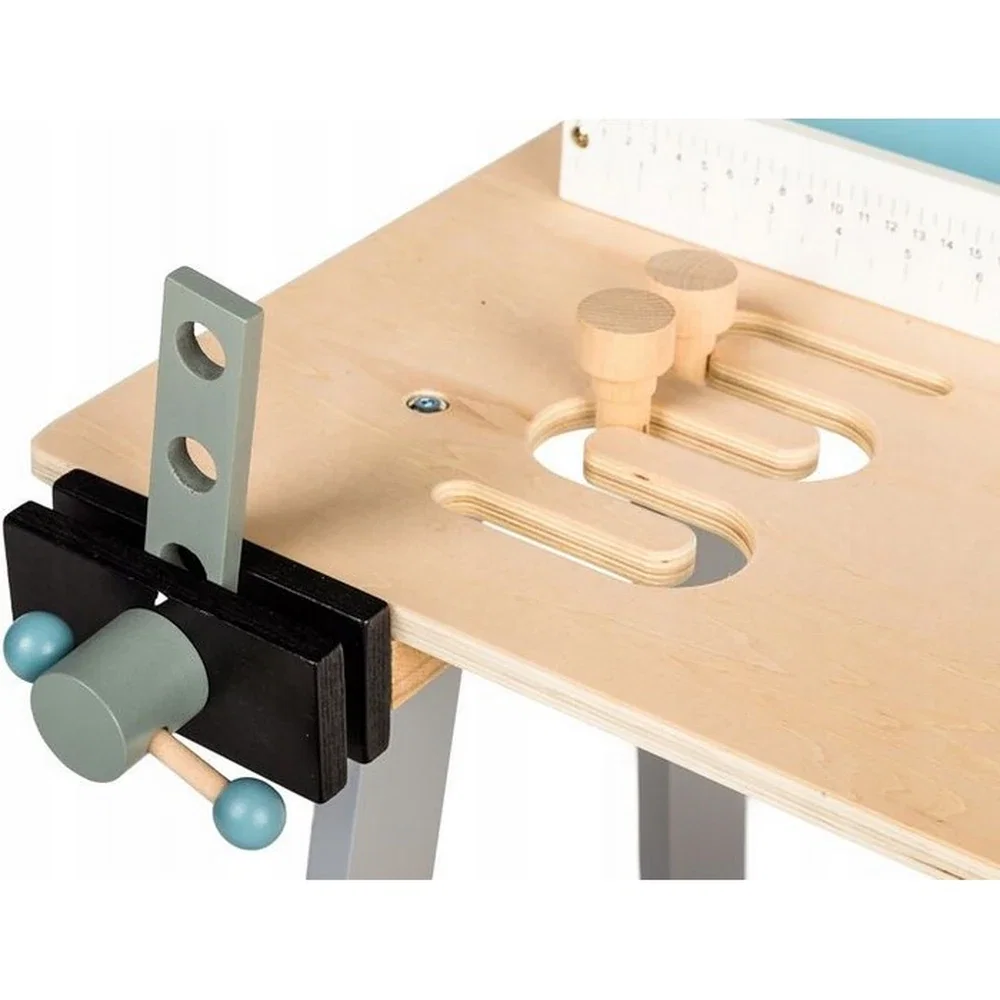 Banc de lucru cu unelte din lemn cu 32 de elemente Ecotoys 3 ani+ [4]