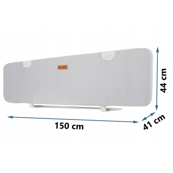 Bariera de protectie pentru pat 150 x 44 x 41 cm Nukido - Gri [6]