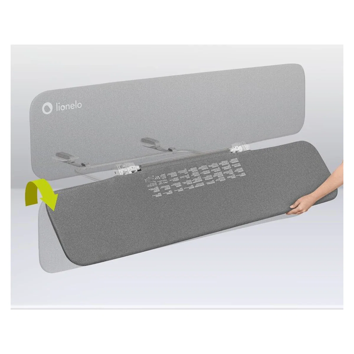 Bariera de protectie pentru pat, Lionelo, Lora XL, Pliabila, Sistem de blocare StandSafe, Geanta de transport inclusa, [18]