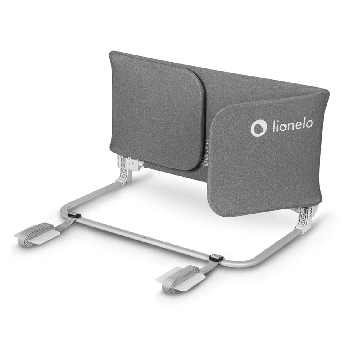 Bariera de protectie pentru pat, Lionelo, Lora XL, Pliabila, Sistem de blocare StandSafe, Geanta de transport inclusa, [12]