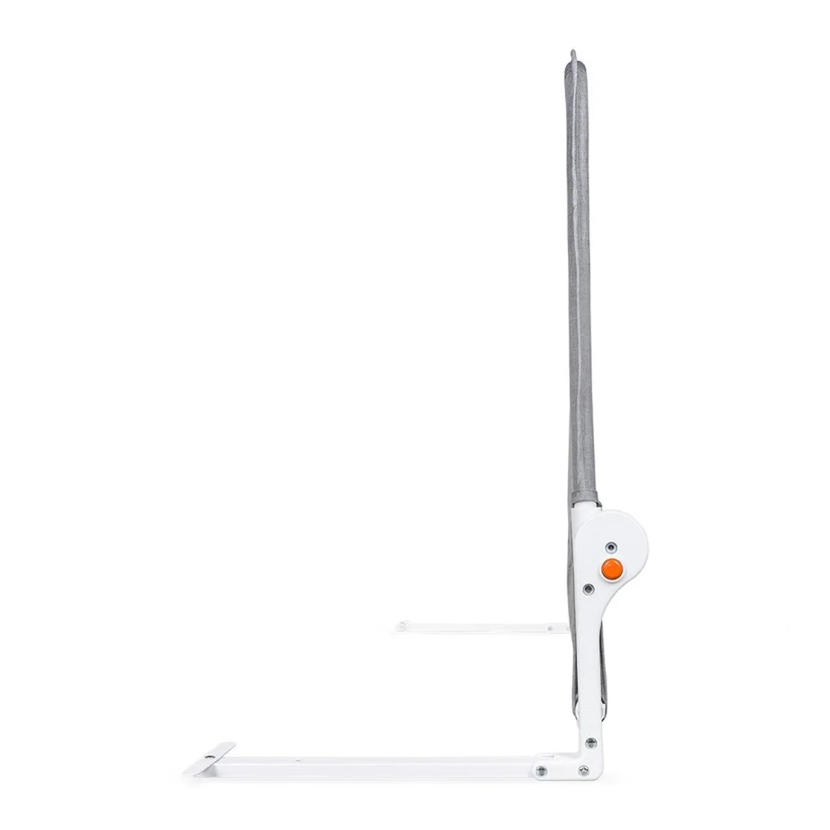 Bariera protectie pat Hanna , Cu buzunar accesorii, 150x66 cm, Conform cu standardul european de securitate BS7072, Gri [8]