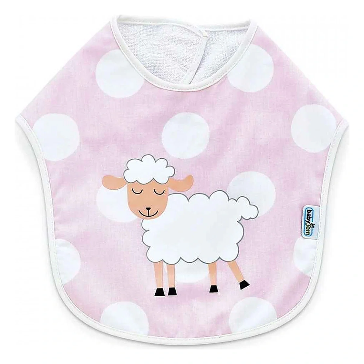 Baveta din bumbac Roz BabyJem Dots [1]