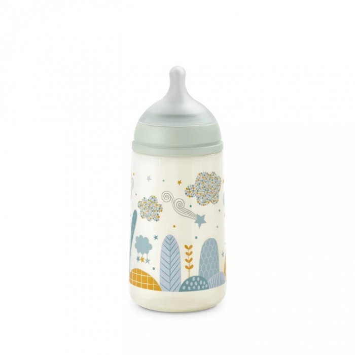 Biberon 270 ml tetină fiziologică SX Pro debit mediu verde Dreams Suavinex 3 luni [2]