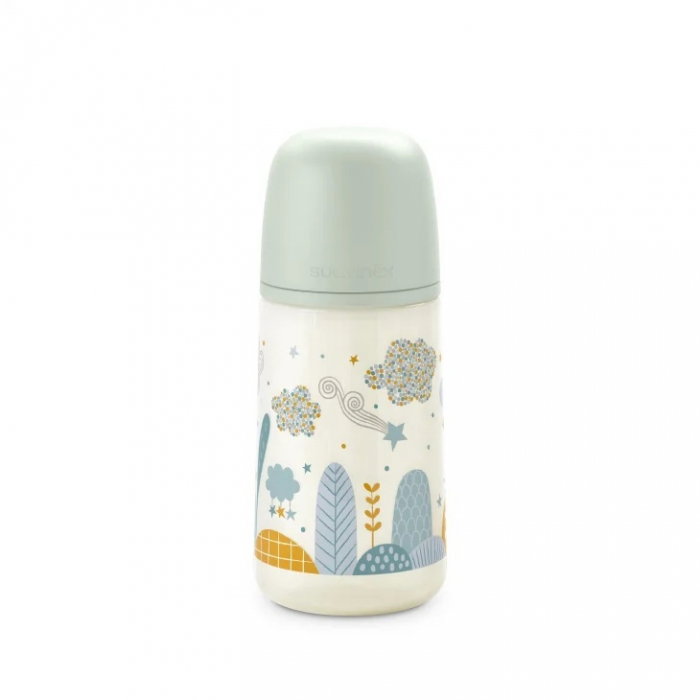 Biberon 270 ml tetină fiziologică SX Pro debit mediu verde Dreams Suavinex 3 luni [1]