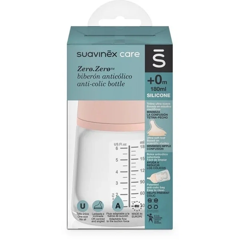 Biberon cu debit variabil Zero Zero 180 ml Suavinex [1]