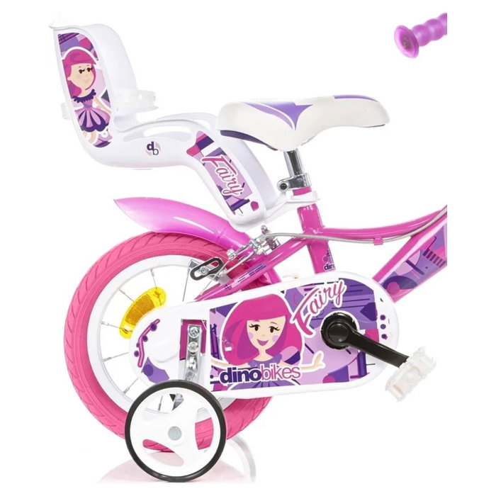 Bicicleta copii 12", 3-5 ani, Dino Bikes roz [3]
