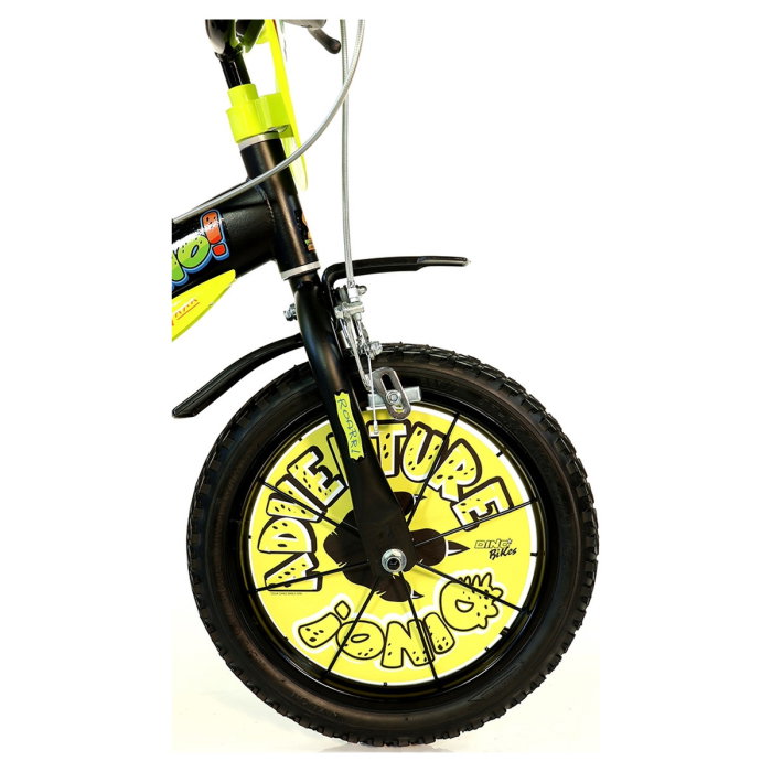 Bicicleta copii Dino Bikes 14", 4-7 ani, Dinosaur [4]