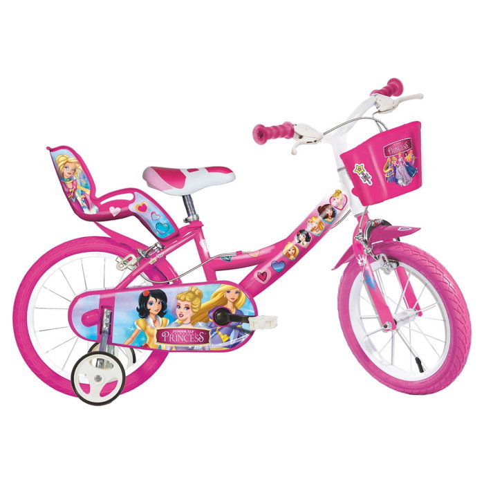Bicicleta copii 14", 4-7 ani, Dino Bikes Princess [1]