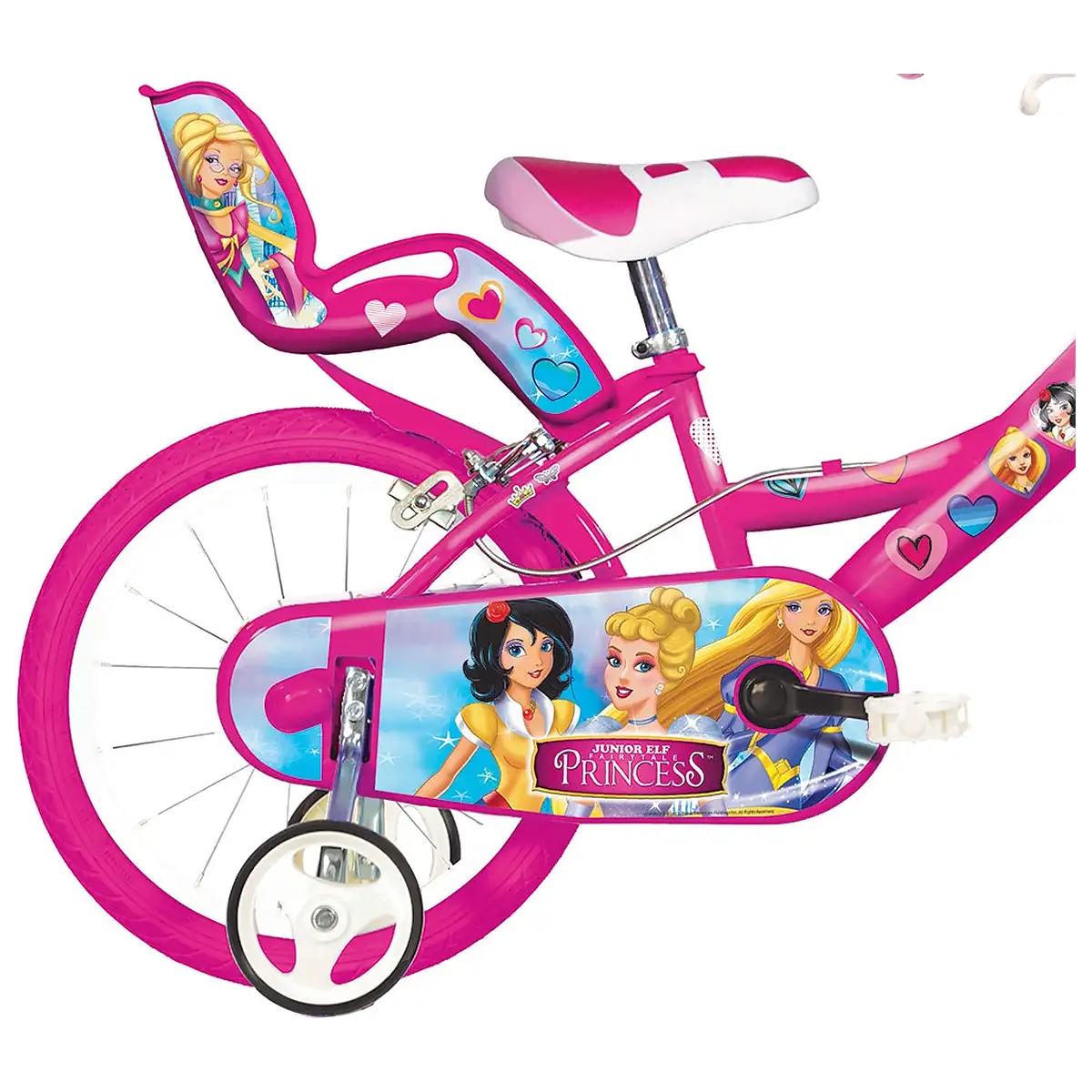 Bicicleta copii 14", 4-7 ani, Dino Bikes Princess [4]