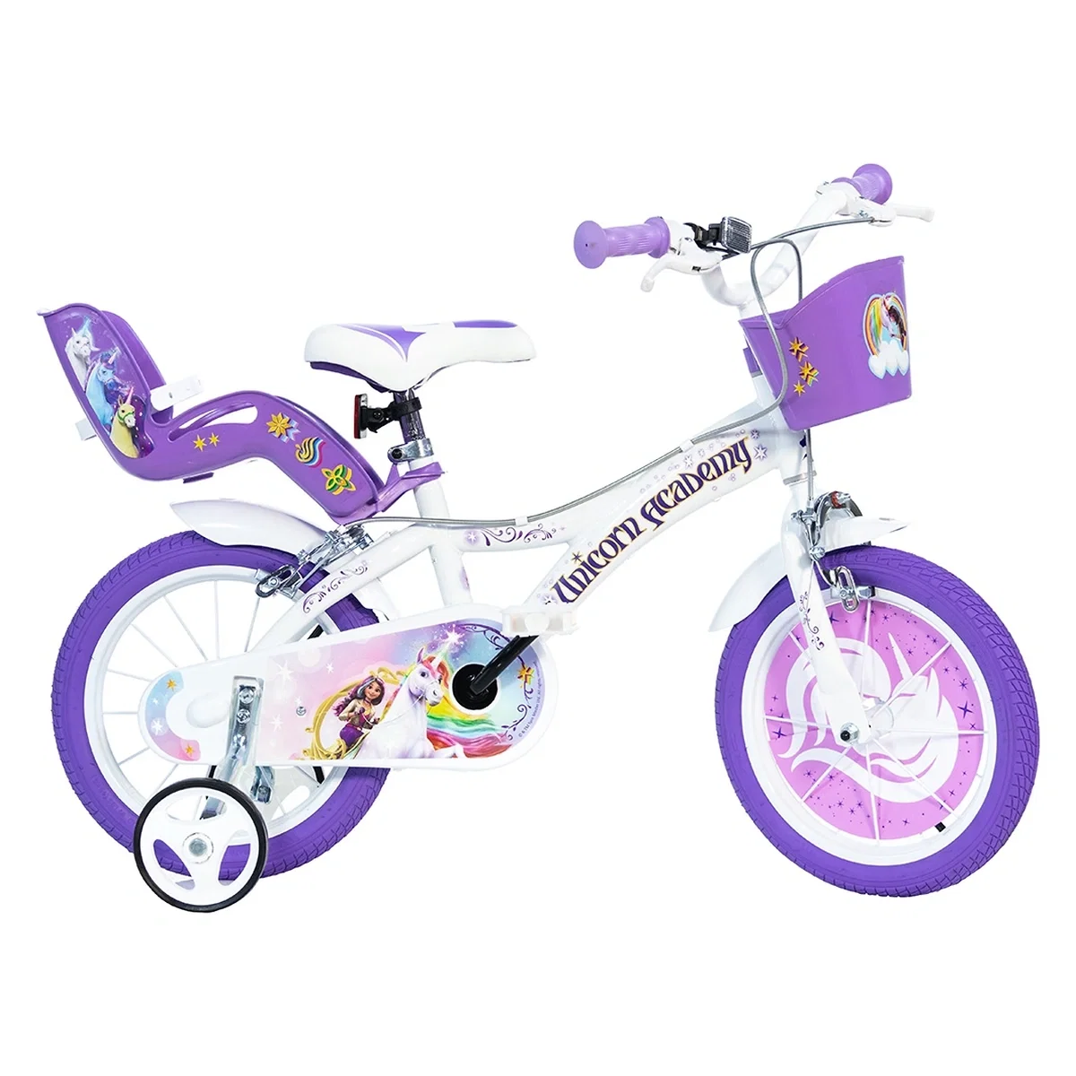 Bicicleta copii Dino Bikes 14' Unicorn Academy 7 ani [1]