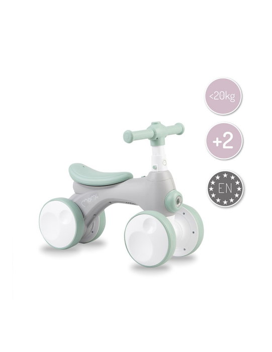 Bicicleta cu lumini, sunet si difuzor de balonase, 2 ani+, Momi Tobis - Grey [5]