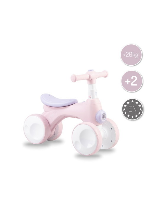 Bicicleta cu lumini, sunet si difuzor de balonase, 2 ani+, Momi Tobis - Pink [6]