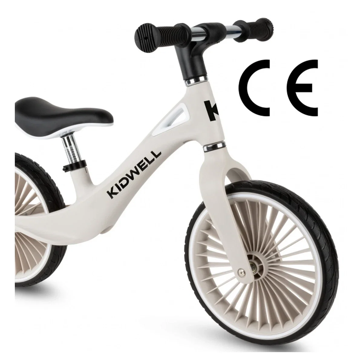 Bicicleta fara pedale, cadru nailon, roti PU, Kidwell NIX - Gri 2 ani+ [6]