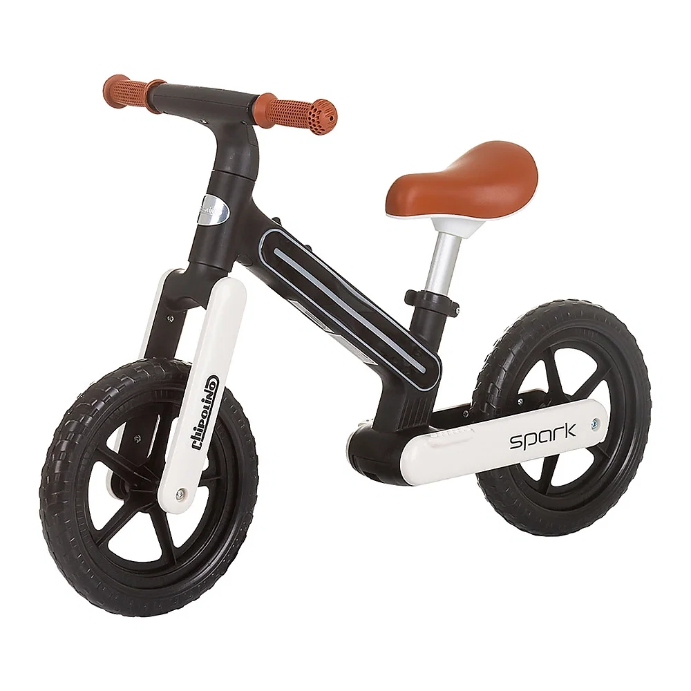 Bicicleta fara pedale Chipolino Spark, Black white 3 ani [1]