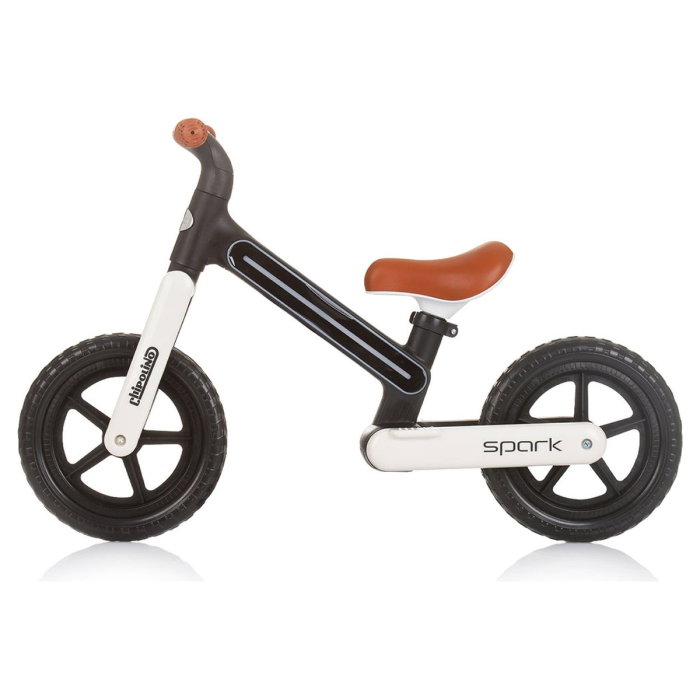 Bicicleta fara pedale Chipolino Spark, Black white 3 ani [2]